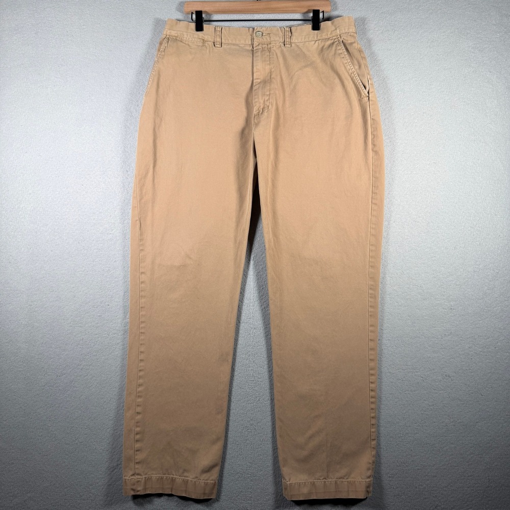 Polo Ralph Lauren Prospect Pant Mens 36x33 Tan Khaki Cotton Chino Straight Leg
